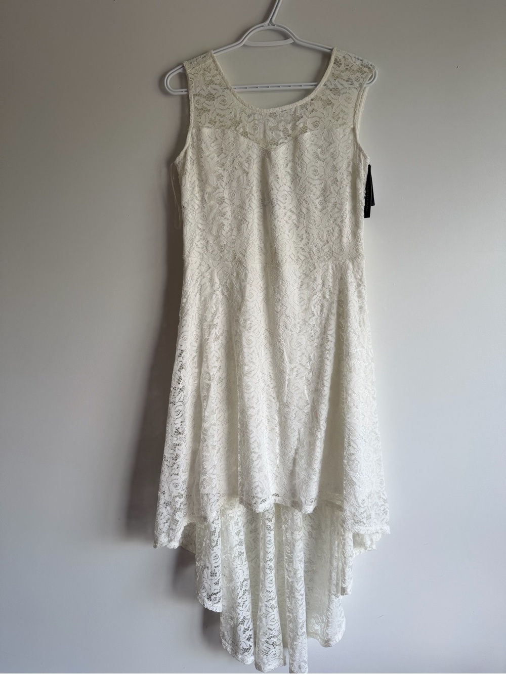 Impress Cream Lace Hi-Low Dress | Feminine | Bridal | NWT | XL